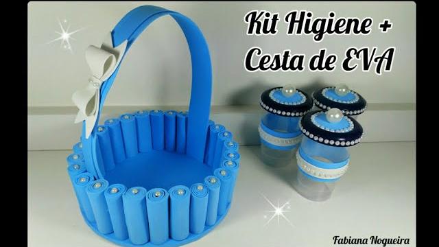 Kit Higiene + Cesta de EVA com Material Reciclável