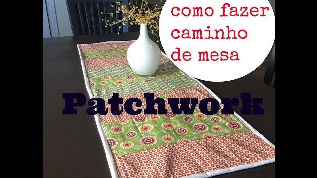 Caminho de mesa no estilo patchwork – Fácil de fazer