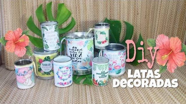 DIY do lixo ao luxo – latas decoradas