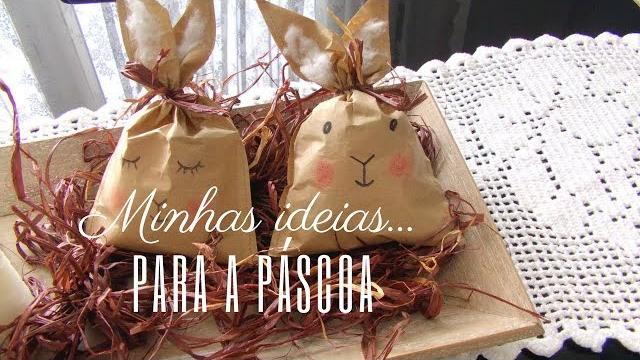 DIY: Bolsinha de Papel Craft Coelhinho de Páscoa