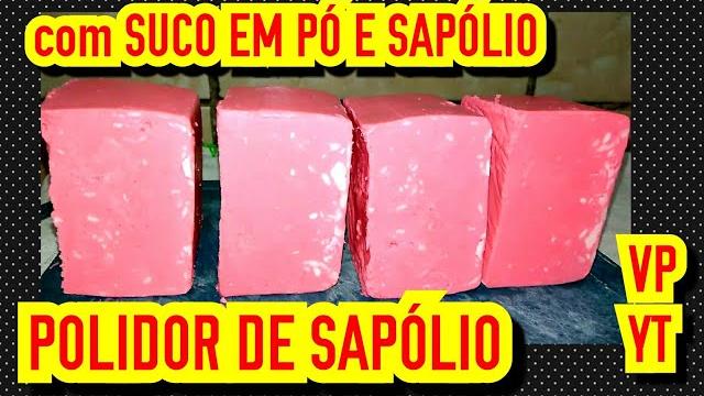 SABÃO BRILHA ALUMÍNIO DE SAPÓLIO E SUCO EM PÓ
