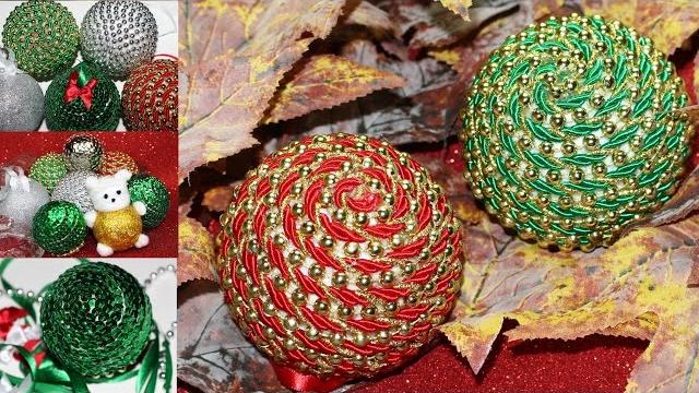 Bolas de Natal Glitter Ursinho Lantejoulas e Corda – ESPECIAL DE NATAL
