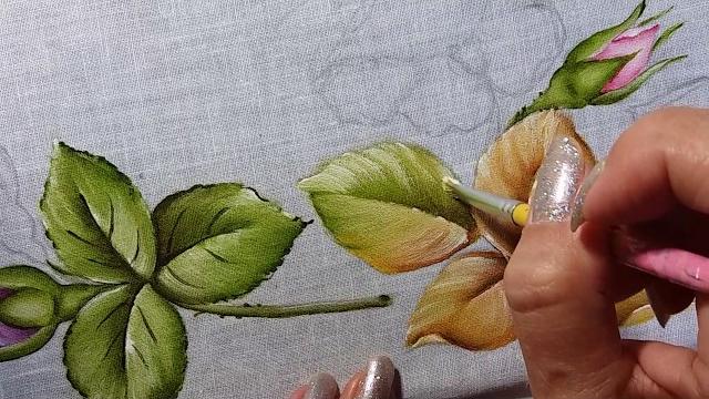 Folhas – Parte 2 – Pintura em tecido