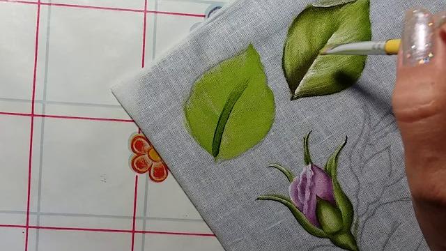 Folhas – Parte 1 – Pintura em tecido