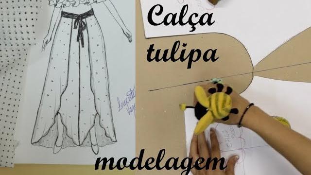 Modelagem em calça tulipa – Luciete Vasconcelos atelier