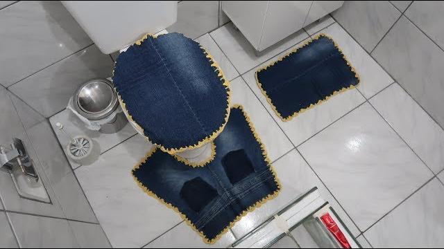 Faça Jogo de Tapete Com Calça Jeans – Sem Costura