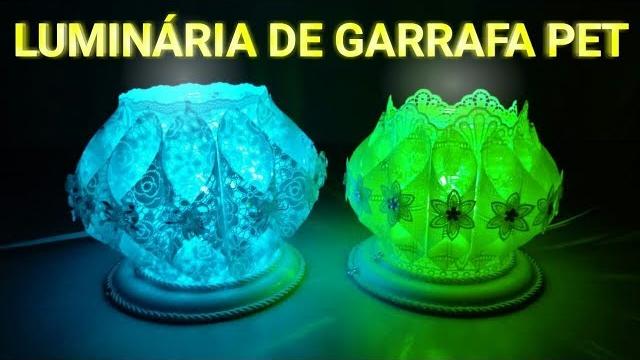 Como Fazer Luminária de Garrafa Pet – Luminária de Luxo Gastando Pouco