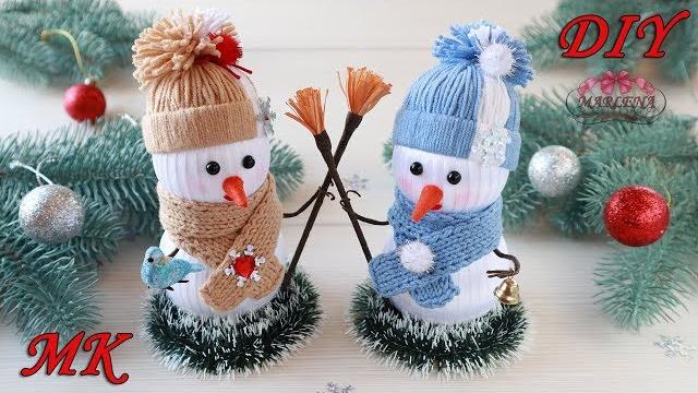 Faça Você Mesmo Boneco de Neve de Fitas – Decoração de Ano Novo com as Próprias Mãos