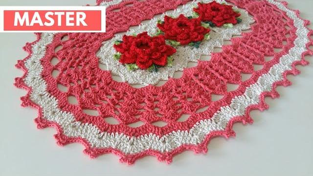 Aprenda Fazer Tapete de Croche com Lindas Flores