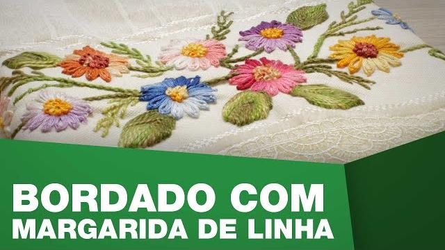 Margarida de linha – Bordado