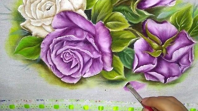 Como pintar lindas rosas –  Truques e dicas