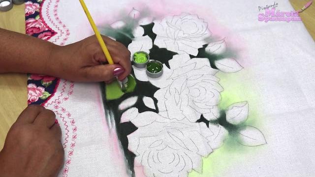 Como Pintar Rosas – Márcia Spassapan – Pintura Em Tecido