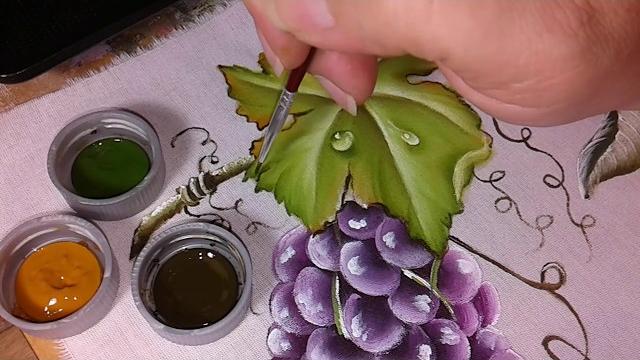 Folha da Uva – Pintura em Tecido