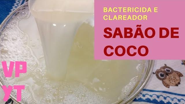 5 Litros Sabão de Farinha de Arroz e Coco Bactericida e Clareador