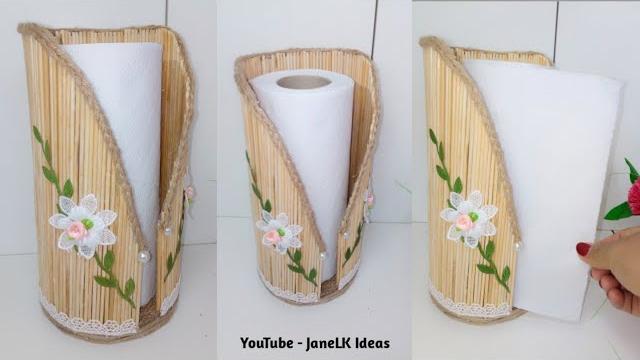 DIY Porta Papel toalla de cocina útil y Decorativo