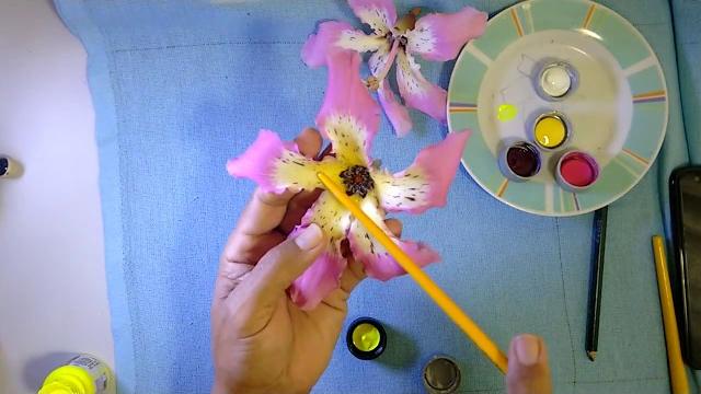 Aprenda a Pintar e Desenhar a Flor Paineira Rosa