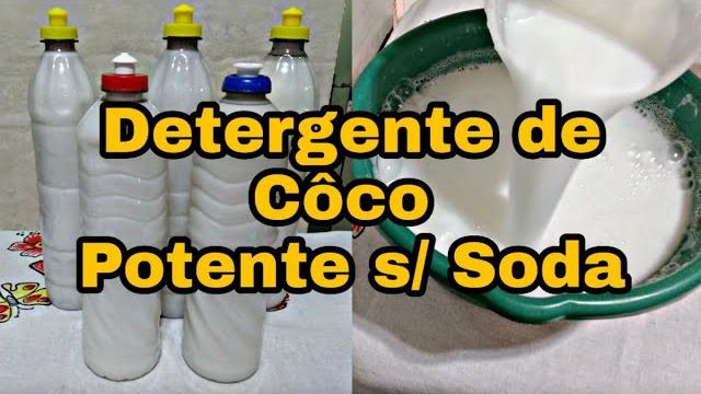 MELHOR DETERGENTE DE COCO QUE FIZ – SEM SODA E SUPER FÁCIL