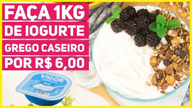 Faça 1kg de Iogurte Grego