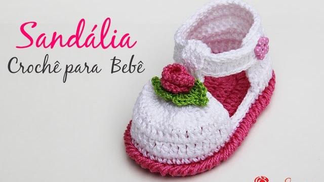 Sandália de Crochê para bebê – Simone Eleotério