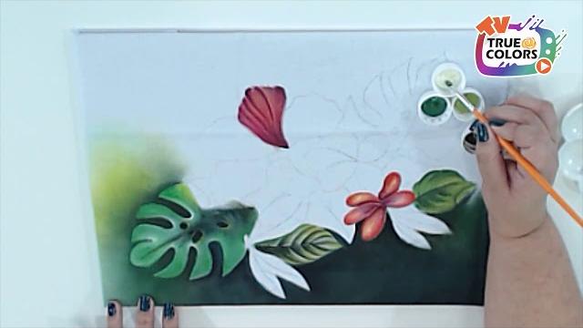 Pintando Folhas com  Verônica Silva