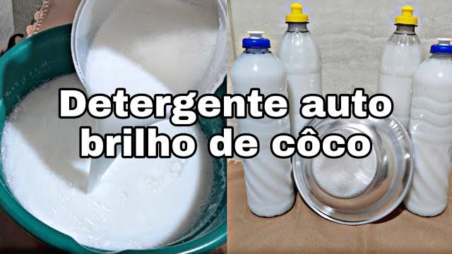 Detergente Desengordurante de Coco Feito com Sabão Artesanal sem Soda