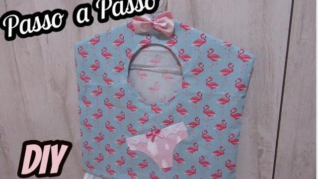 Faça Porta Lingerie Flamingos – Super Fácil
