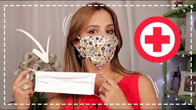 Como fazer MÁSCARA DE TECIDO – How to make FABRIC MASK