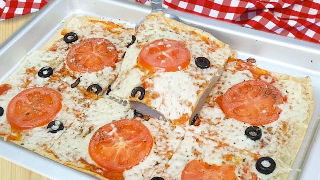 Pizza de Tapioca Saudável Rápida e Pratica