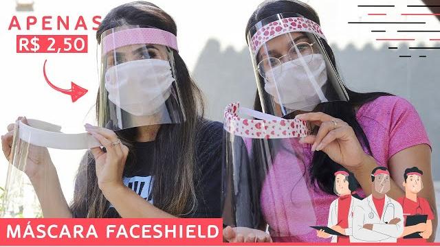 Faça sua Máscara Face Shield – Mascara de Acetato – Fácil e Barato