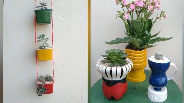 Criatividade em Vasos Recicláveis