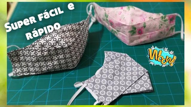 Máscara 3D Super Fácil e Rápido de Fazer