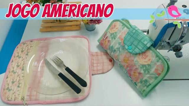 Jogo Americano ou Kit Higiene – Costura Fácil