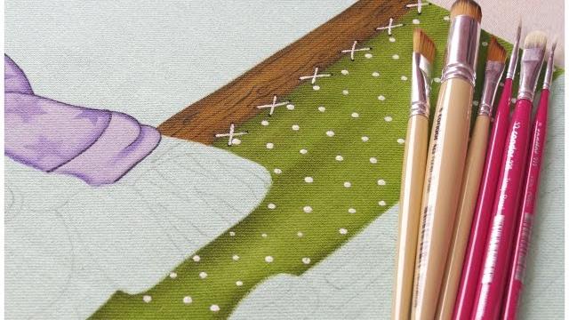 Pintura em tecido – Projeto Zebrinha Jurema – Parte 4