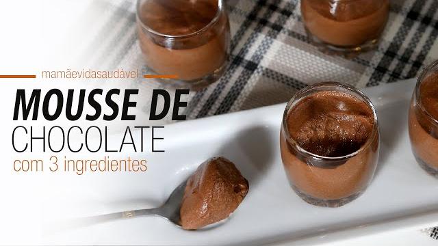 Mousse De Chocolate Com 3 Ingredientes