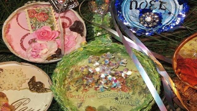 Como decorar tampas de vidros com motivos natalinos
