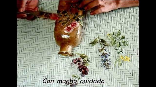 Tutorial trabalhando uma garrafa estilo Vintage