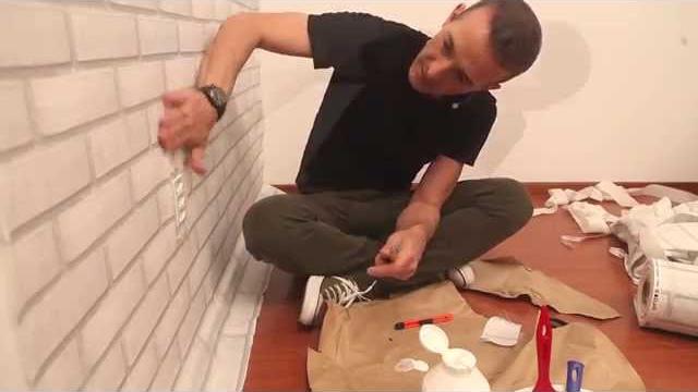 A aplicação de tecido em paredes