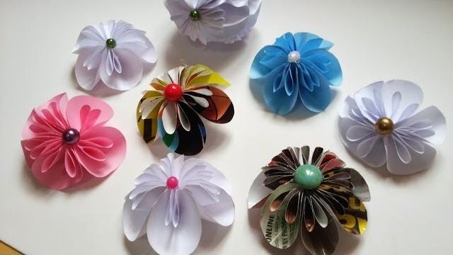 Kusudama flor de papel para decoração de diversos artesanatos passo a passo