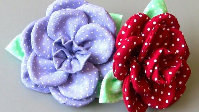 Flor em tecido com 11 pétalas Passo a Passo – Fabric flower tutorial