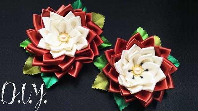 Flor Kanzashi por MyInDulzens – Handmade Flower Craft