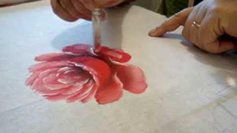 Pintura em tecido Eliane Nascimento: Rosas