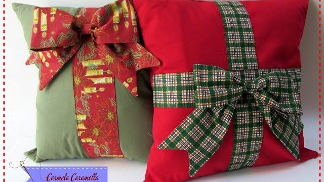 Costurando almofadas de natal com Carmela Caramella