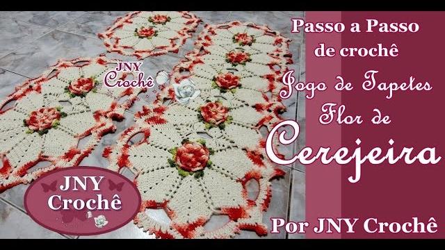 JOGO DE COZINHA EM CROCHÊ, TAPETE, PASSADEIRA, PASSO A PASSO, PARTE1