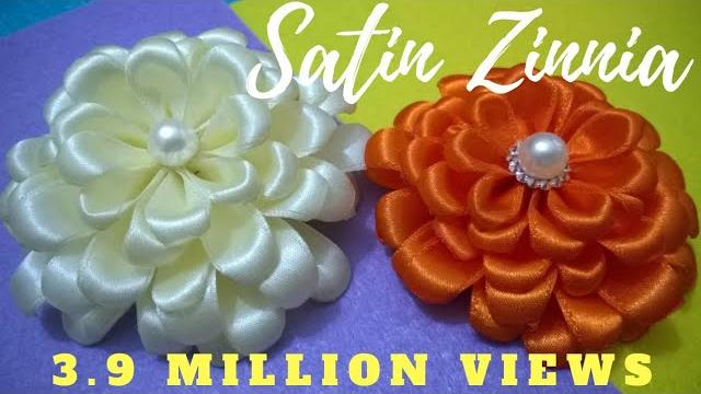 Satin Zinnia Flower – Tutorial