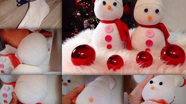 Como fazer lindos bonecos de neve para o natal