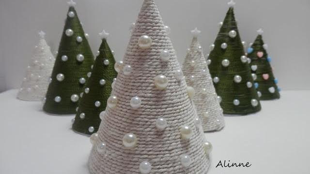 Mini árvore natalina – Artesanato Passo a passo – Alinne Marques