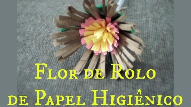 Flor de Rolo de Papel Higiênico 3 por Flores e Flores