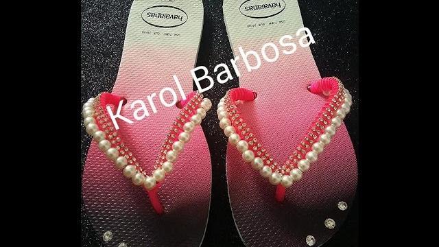 Correia de sandália de pérolas por Carol Barbosa