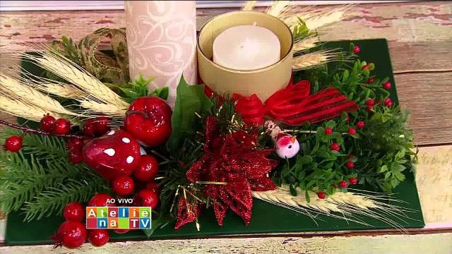 Lindos arranjos para mesa de Natal por Patricia Karagulian