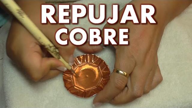 COMO REPUJAR PLATILLOS DE COBRE – AS EMBOSSING PLATES OF COPPER
